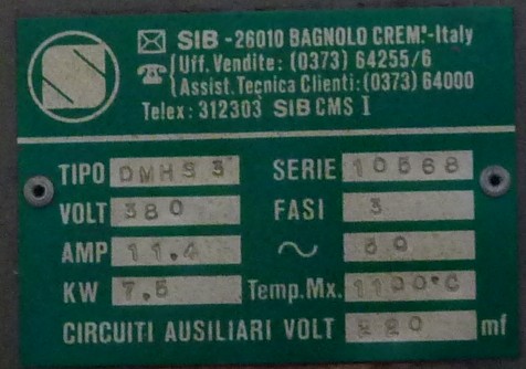 Forno SIB per trattamenti termici 1100 gradi - Plastin Gold